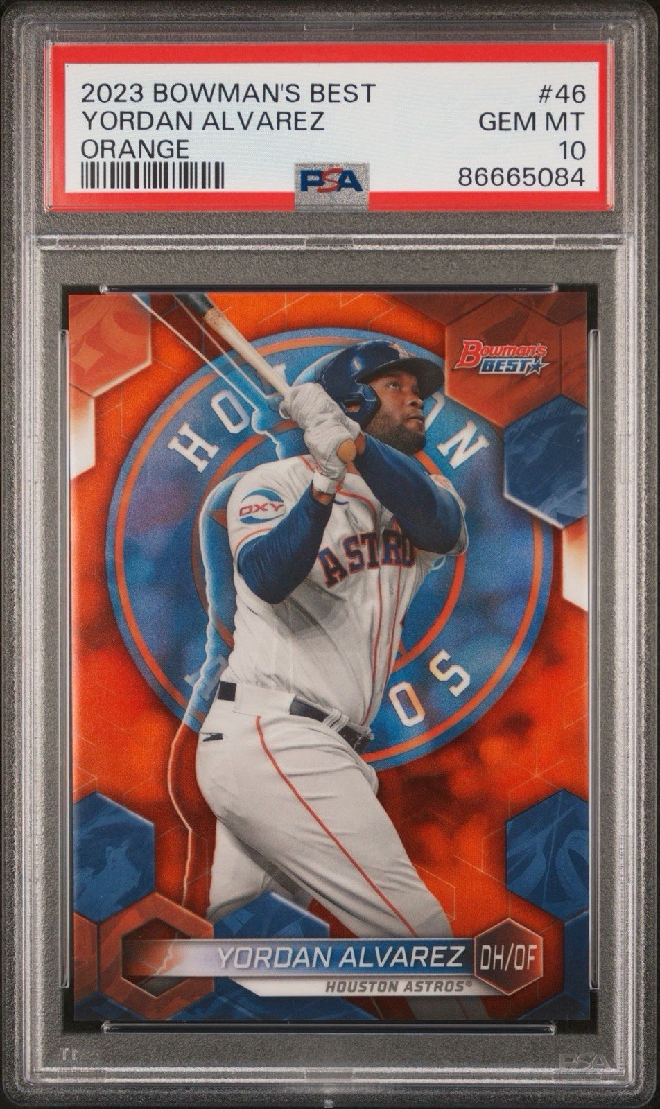 2023 Bowman’s Best Yordan Alvarez Orange Refractor /25 PSA 10 #46