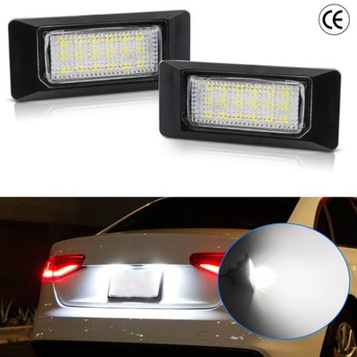 2 LED License Plate Light Assembly White For VW Golf Plus / Crossgolf 2005-2013
