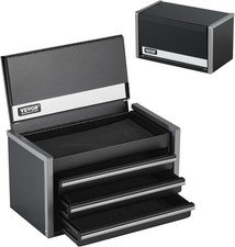 8.6 Portable Metal Tool Box 3 Drawer Small Tool Chest Steel Organizer Black 8.6 Portable Metal Tool Box 3 Drawer Small Tool Chest Steel Organizer Black
