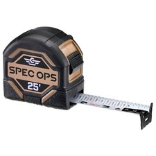 Spec Ops SPEC-TM25 Tape Measure, 25 ft L Blade, Composite Case