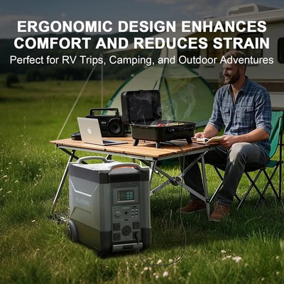 4000W Portable Power Station 3600Wh Solar Generator Expandable Battery with UPS