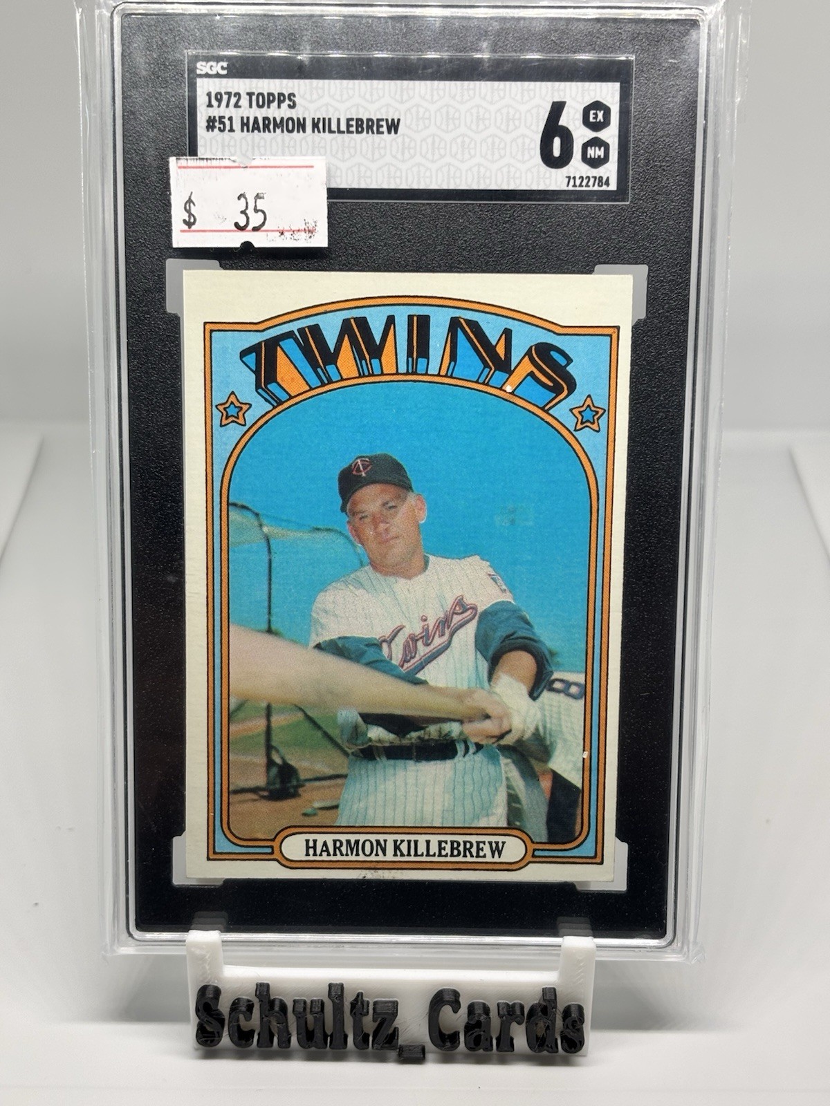 1972 Topps Harmon Killebrew #51 SGC 6