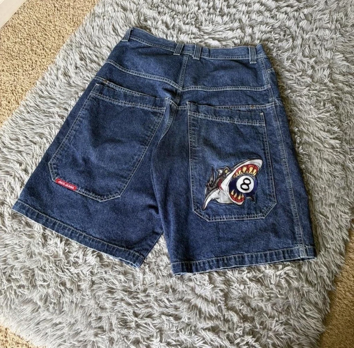 JNCO Denim Shorts for Men Blue for sale | eBay