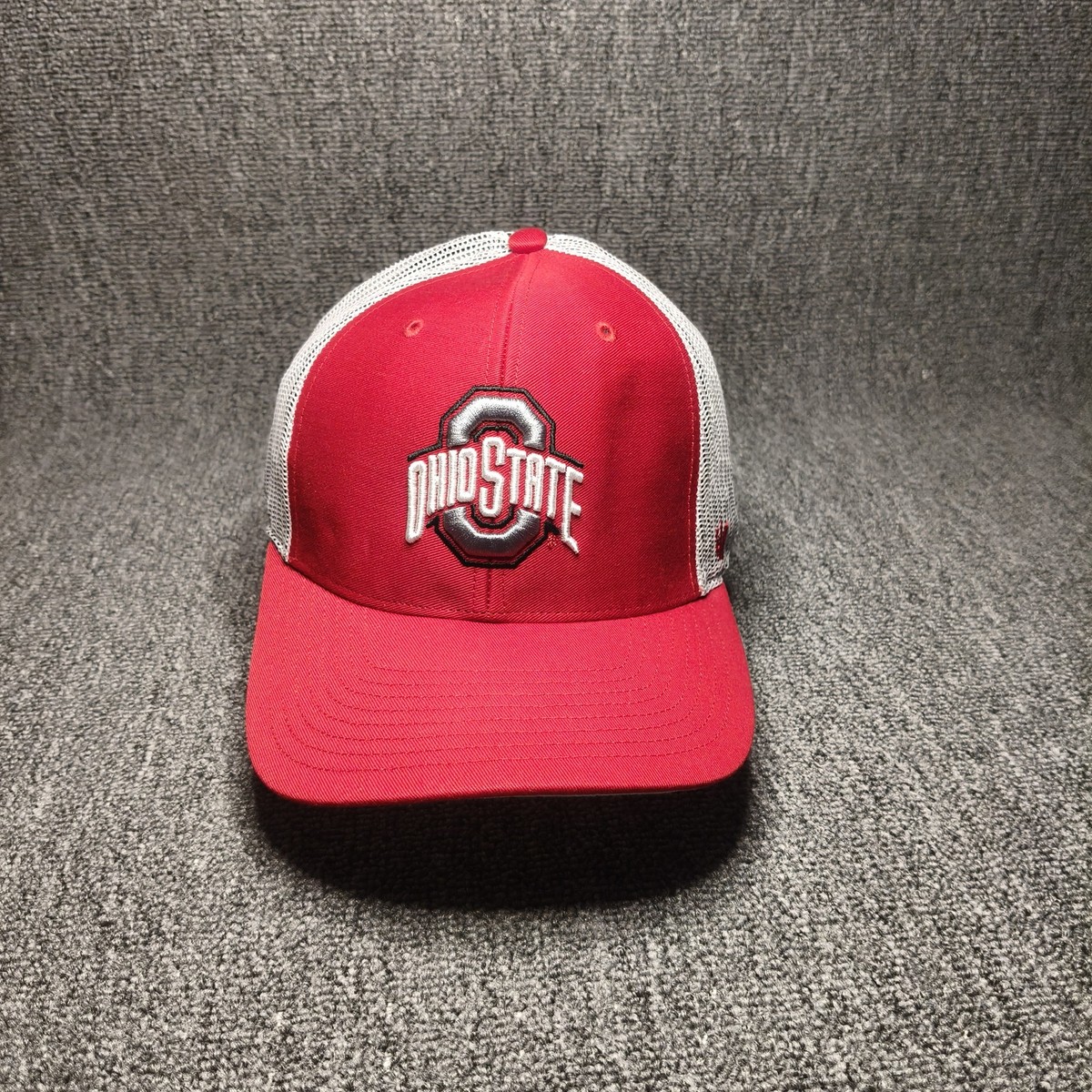'47 Brand Ohio State Buckeyes Trucker Snapback Red White One Size Hat