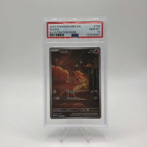 2025 POKEMON MEG EN-MEGA EVOLUTION ILLUSTRATION RARE #138 VULPIX PSA 10