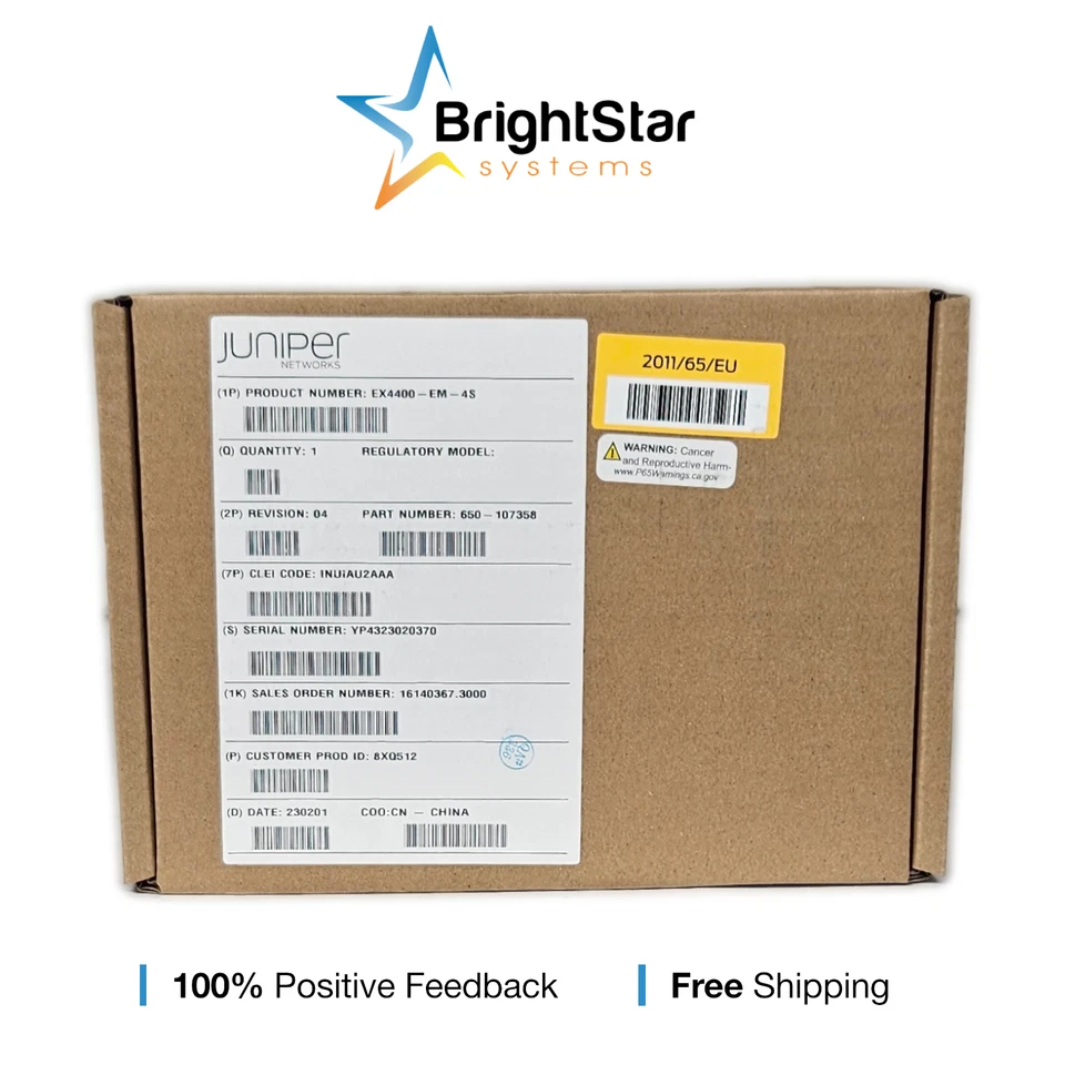 EX4400-EM-4S EX4400 4-port 1GbE/10GbE SFP+ Extension Module - Image 2 of 2