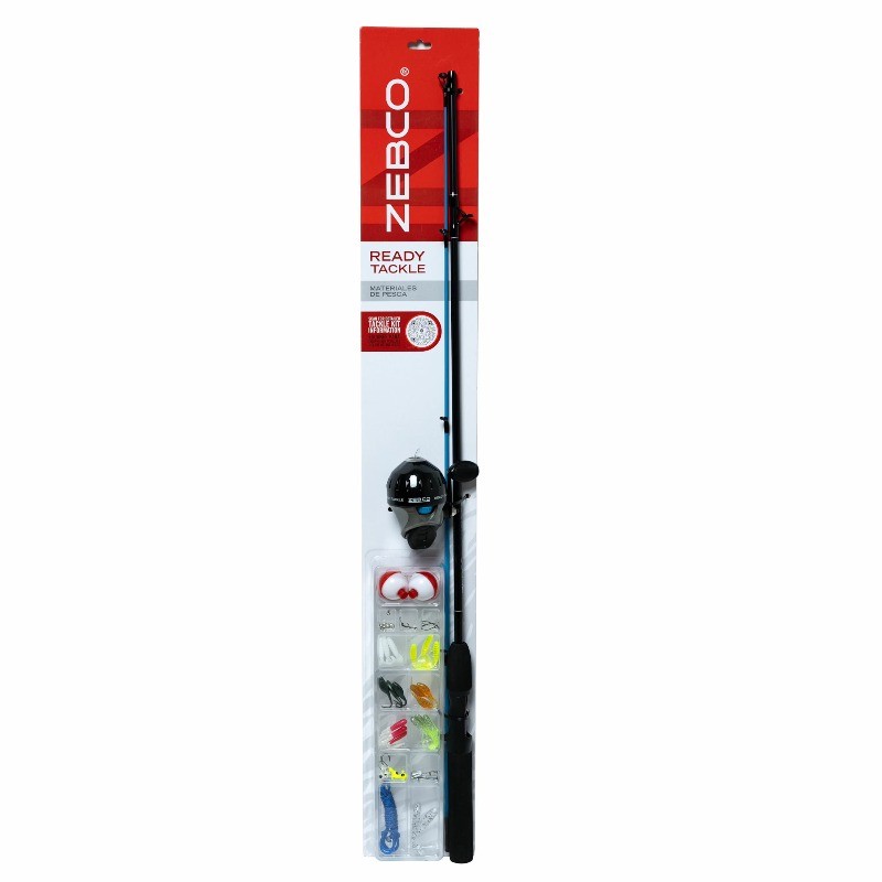 READY TACKLE Spincasting Fishing Rod & Reel Combo 5-foot 6-i