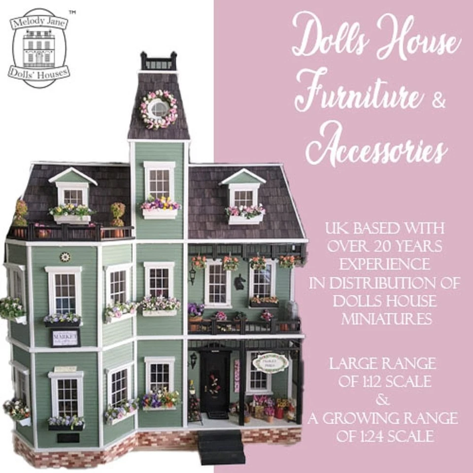 Dolls House cream Torch Wall Ornament Falcon Miniature Decoration 1:12 Accessory - Image 3 of 4