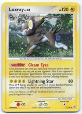 Luxray 7/130 Diamond & Pearl Holo Rare Pokemon Card LP