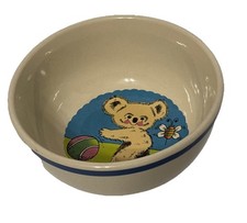 Vintage San Diego Zoo Ceramic Childrens Bowl Zoological Society Made In Japan