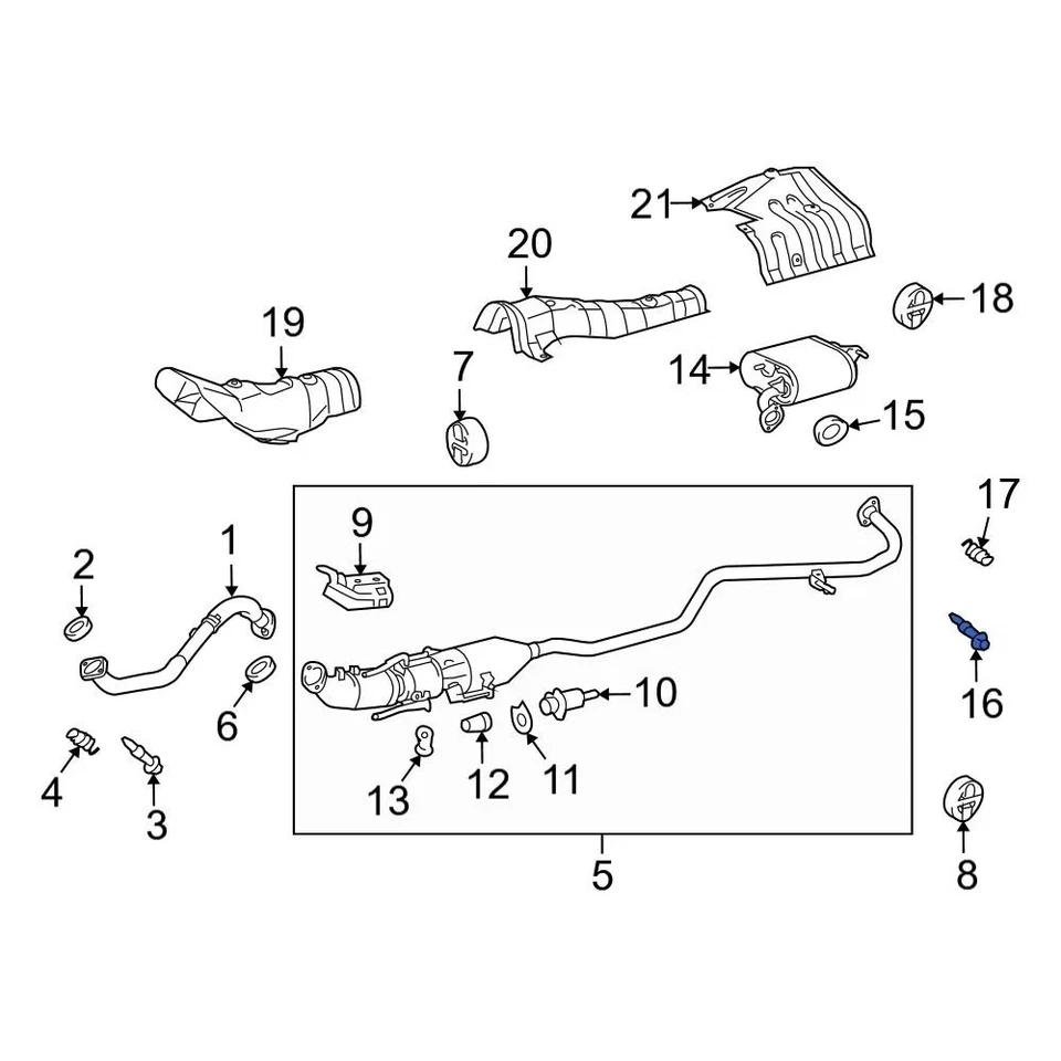 For Lexus CT200h 2011-2017 Lexus 90109A0013 Exhaust Bolt Foto 4 de 4