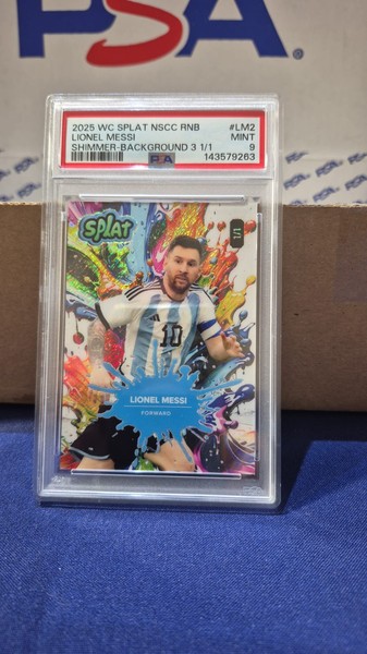 Messi Wild Card Plast  PSA 9. 1/1