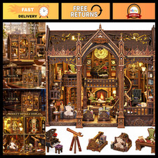 DIY Miniature Book Nook Kit - 3D Wooden Puzzle Model for Teens Adults