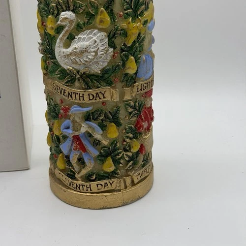 Large Candle 12 Twelve Days of Christmas Vintage Cottagecore Partridge Birds image 15