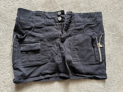 Dickies Denim Skirt Size 7 Black Women Waist
