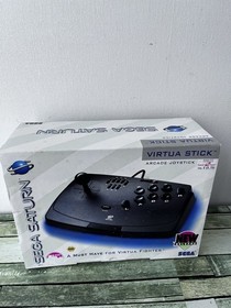 Sega Saturn Console Bundle NTSC-U/C w/ Virtua Stick, Arcade Racer, Gun, Backup