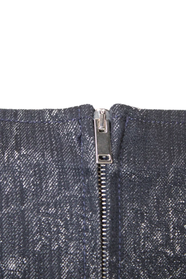 Vestido tejido Etro para mujer con cremallera trasera sin mangas cuello en V azul algodón talla IT 44 Foto 4 de 4