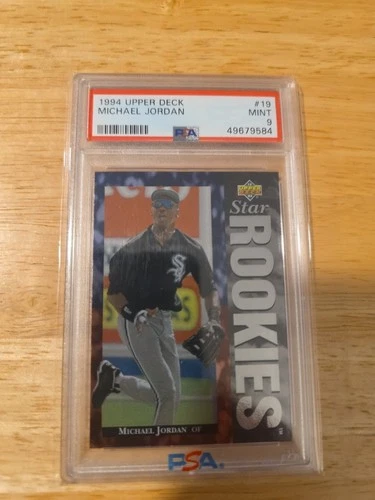 MICHAEL JORDAN ROOKIE 1994 Upper Deck #19 Baseball Star Rookies PSA 9 MINT
