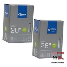 AV17 Inner Tubes 700 x 28-45c / 28" 27", Schrader Valve 2 Pack 