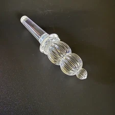 Vintage Elegant MIKASA Monterey Austria Lead Crystal Wine Stopper Pristine!