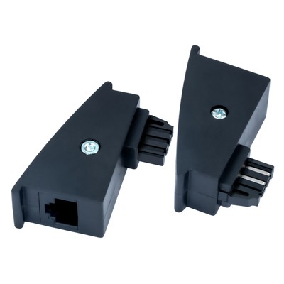 BIGtec TAE RJ45 Adapter DSL TAE-F Stecker - RJ45 Buchse 8P2C 4/5 belegt Fritzbox