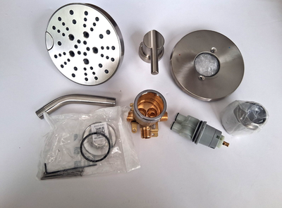 #ad Delta 1427489 SS Single Function Pressure Balanced Shower Rough in Included $150.39