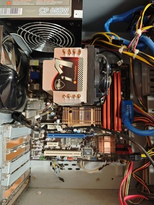 ASUS P5E-VM HDMI Sockel 775 retro Mainboard + Intel Core 2 Duo E6750