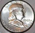 1963 Franklin Half Dollar - Uncirculated