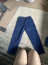 No Boundaries Blue Solid Pants Cotton/Spandex Elastic Waist Teens Juniors