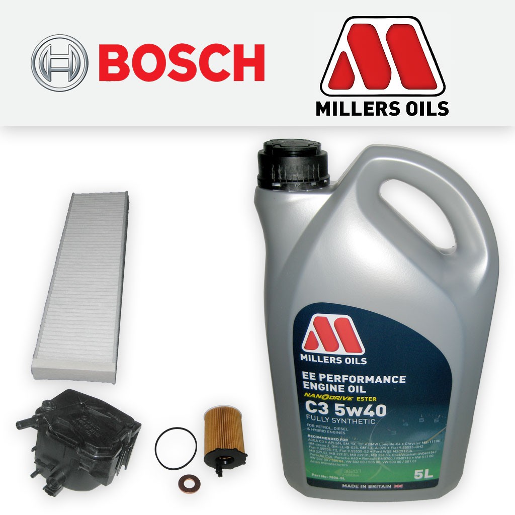 SERVICE KIT MINI ONE CLUBMAN COOPER D R55 R56 OIL FUEL CABIN FILTERS +OIL 07-10
