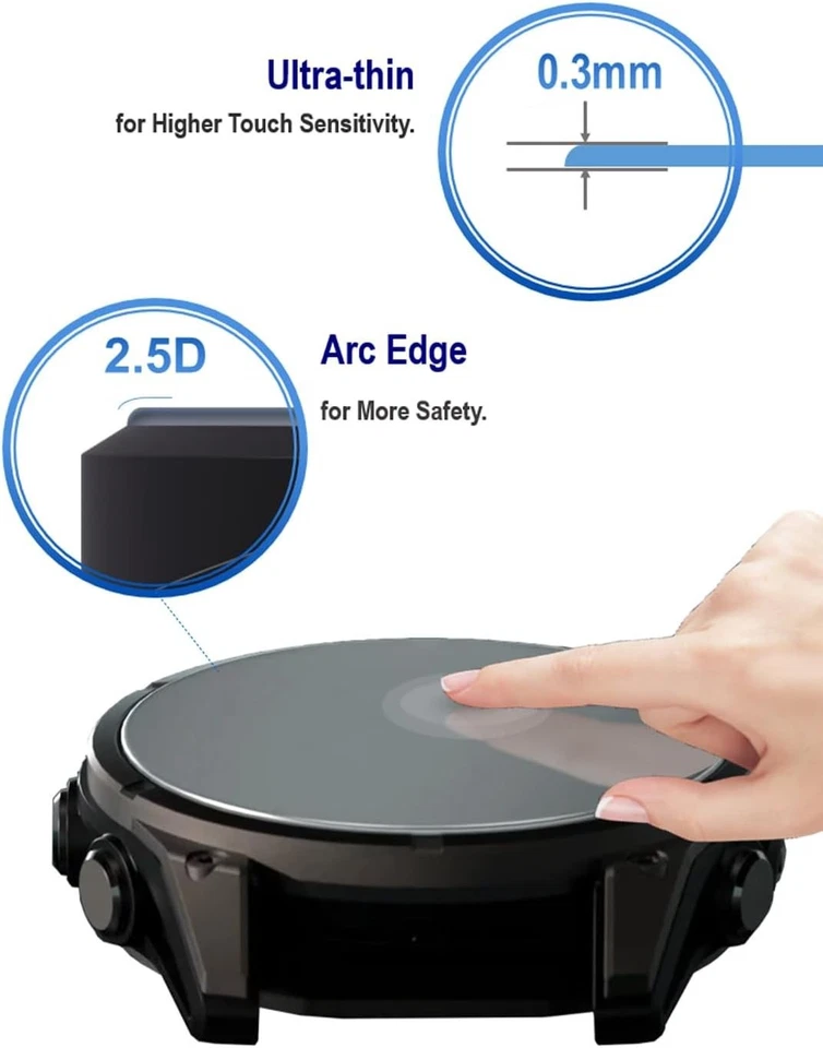 Protector de Pantalla para HUAWEI Watch GT 4 46mm/GT4 46mm Cristal Templado [4 Piezas],9... Foto 4 de 4