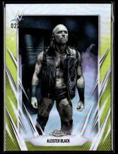 2026 Topps Chrome WWE #28 Aleister Black Yellow Refractor /275