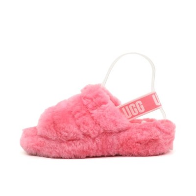 UGG Damen sandalen EU 37 fluff yeah slide rosa lammfell rutschfest pantoletten