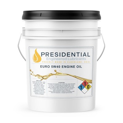 Presidential Full Synthetic European 5W40 Engine Oil - Meets OEM Standards-5 GAL