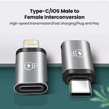 Lightning Female to USB-C Male Cable 20W Fast Charging Adapter Converter Type-C