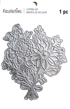 Flower Bouquet Embossing Thin Metal Flowers Die by Recollections 771713 NEW!