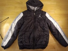 Jordan Jacket Boys Medium 10-12 Yrs Black Jumpman Fleece Coat Hooded