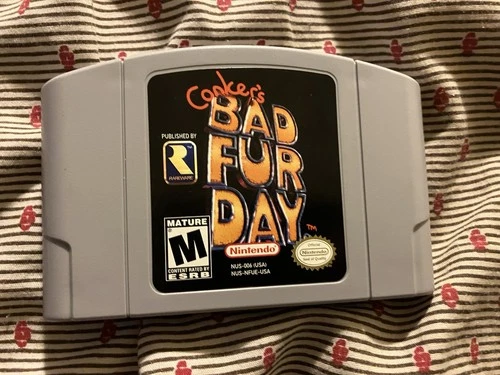 Conker’s Bad Fur Day – Nintendo 64 N64 Authentic Cartridge Tested Working