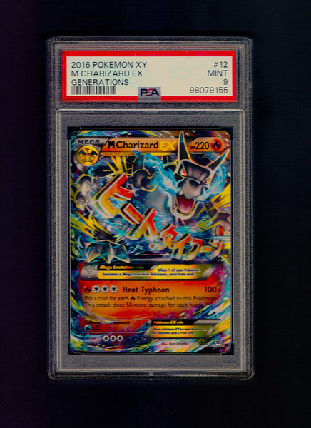 2016 Pokemon XY Generations M Charizard EX Ultra Rare Holo #12/83 PSA 9 Mint