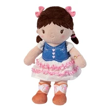 Douglas Toys Fran Cowgirl Soft Doll Plush Stuffed, 9.5 inch