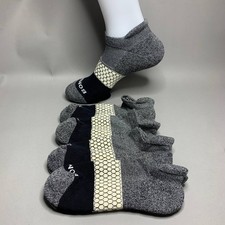 Bombas Men's Ankle Socks 4 Pair Pack Charcoal Gray Black Size M L Multi Size