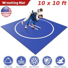 10x10 FT Home Wrestling Mat, Safe Play Mat for Jiu Jitsu, BJJ, MMA, Martial Arts