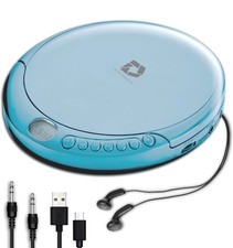 Deluxe Products CD Player Portable with 60 Second Anti Skip, Stereo Earbuds