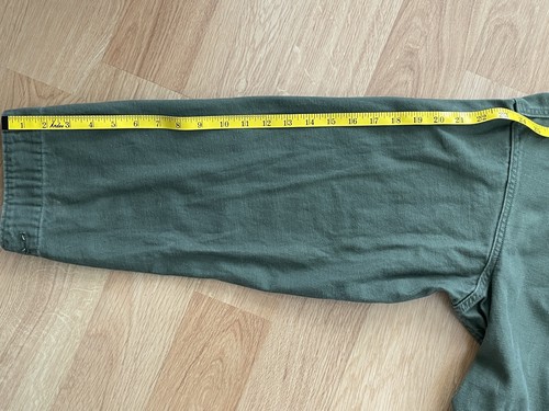 Tuta uomo vintage anni 80 autentica verde militare 100% raso di cotone grande - Foto 13 di 21