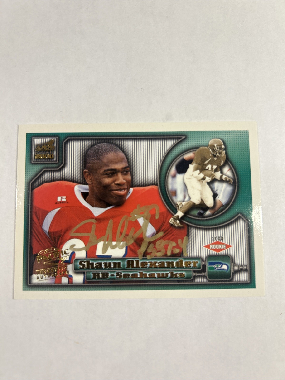 2000 Pacific Aurora-2000 Rookie Shaun Alexander #131 Auth. Autographs (AU, RC)