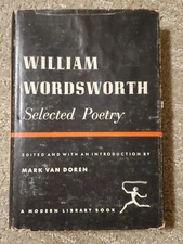 William Wordsworth: Selected Poetry By Mark Van Doren 1950
