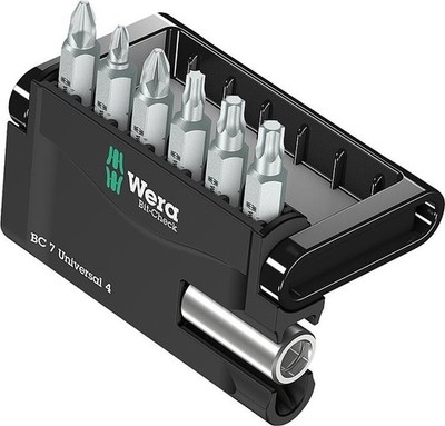 Wera Bitset Bit-Check Universal 4 7-tlg. mit Universalhalt.