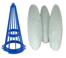 Pool Blaster Filter Replacement Cone & Bag Set - 1 Frame + 3 Bags