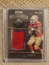 2017 Panini Majestic Unsung Warriors Materials/149 #UW-26 Carlos Hyde Card