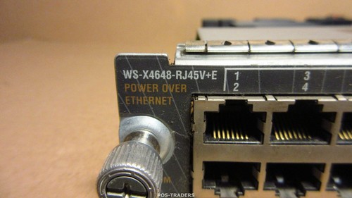 Module PoE Cisco WS-X4648-RJ45V+E V05 48 ports Gigabit Plus RJ45 À PARTIR DE 4506-E V03 - Photo 2/3